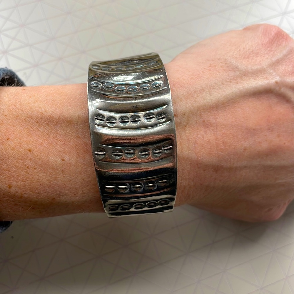 Silver cuff bracelet